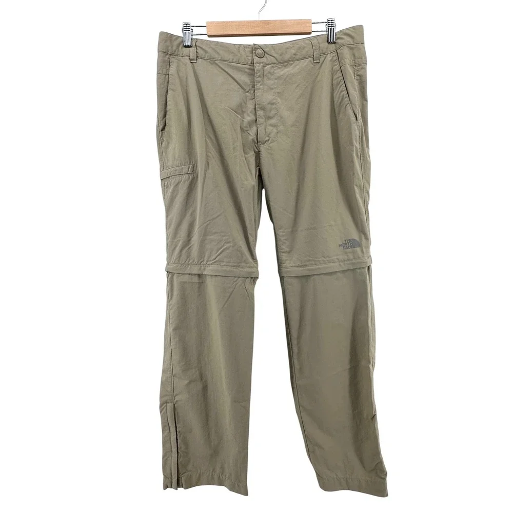The North Face Mens Horizon 2.0 Convertible Hiking Pants Khaki Tan 36 NF0A2UNB